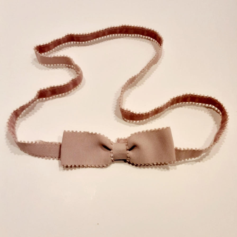 New GAP Women Pink Grosgrain Ribbon Adjustable Belt Size Small